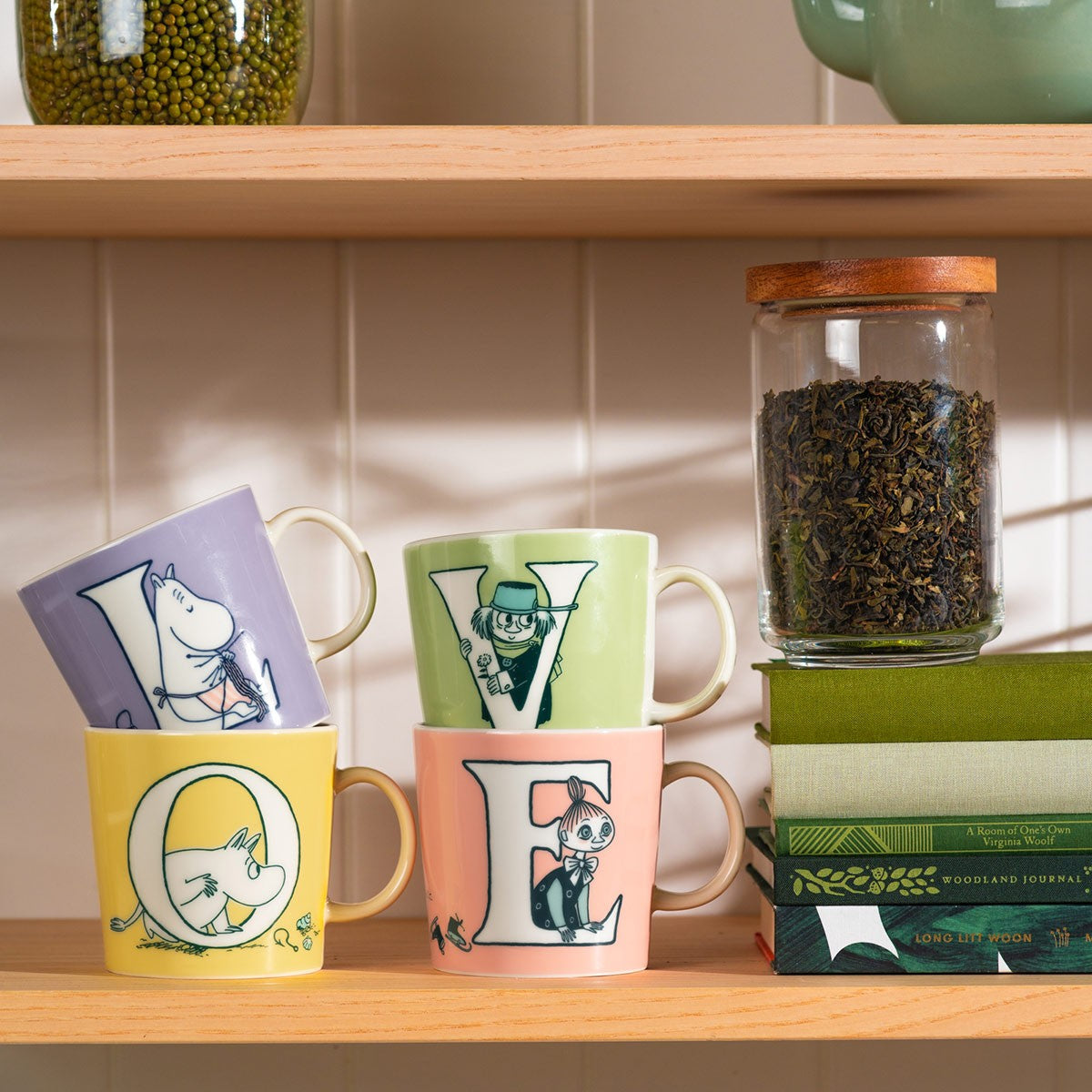 Arabia Moomin ABC Multicolor Mug Set/4 - LOVE