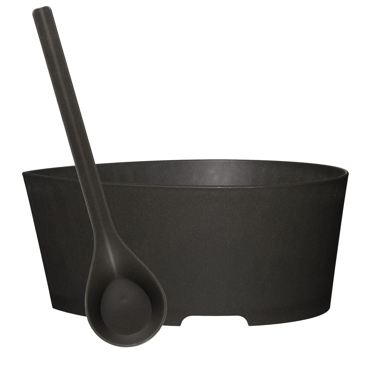 Rento Pisara Speckled Dark Grey Sauna Basin & Ladle Set