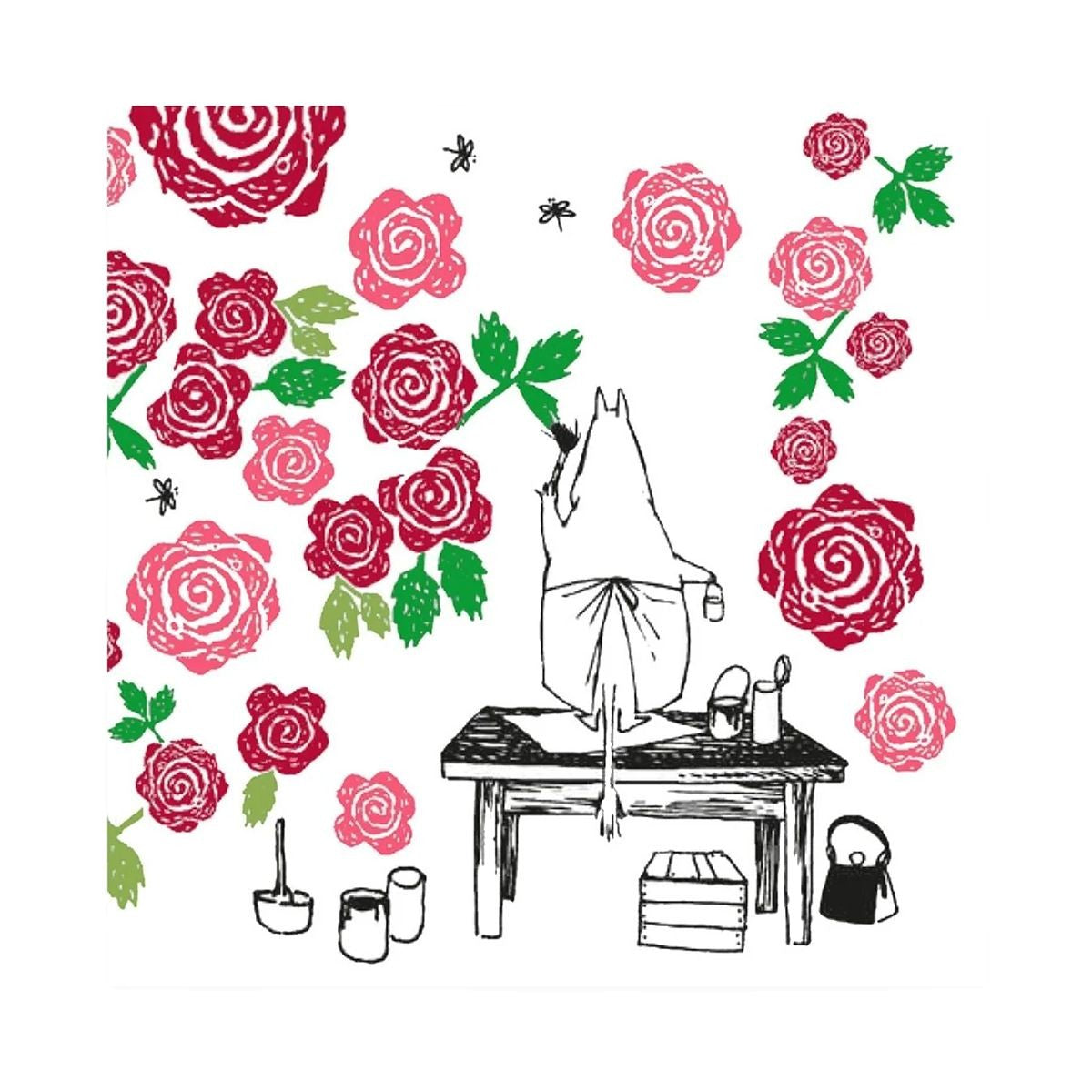 Moomin Rose Lunch Napkins