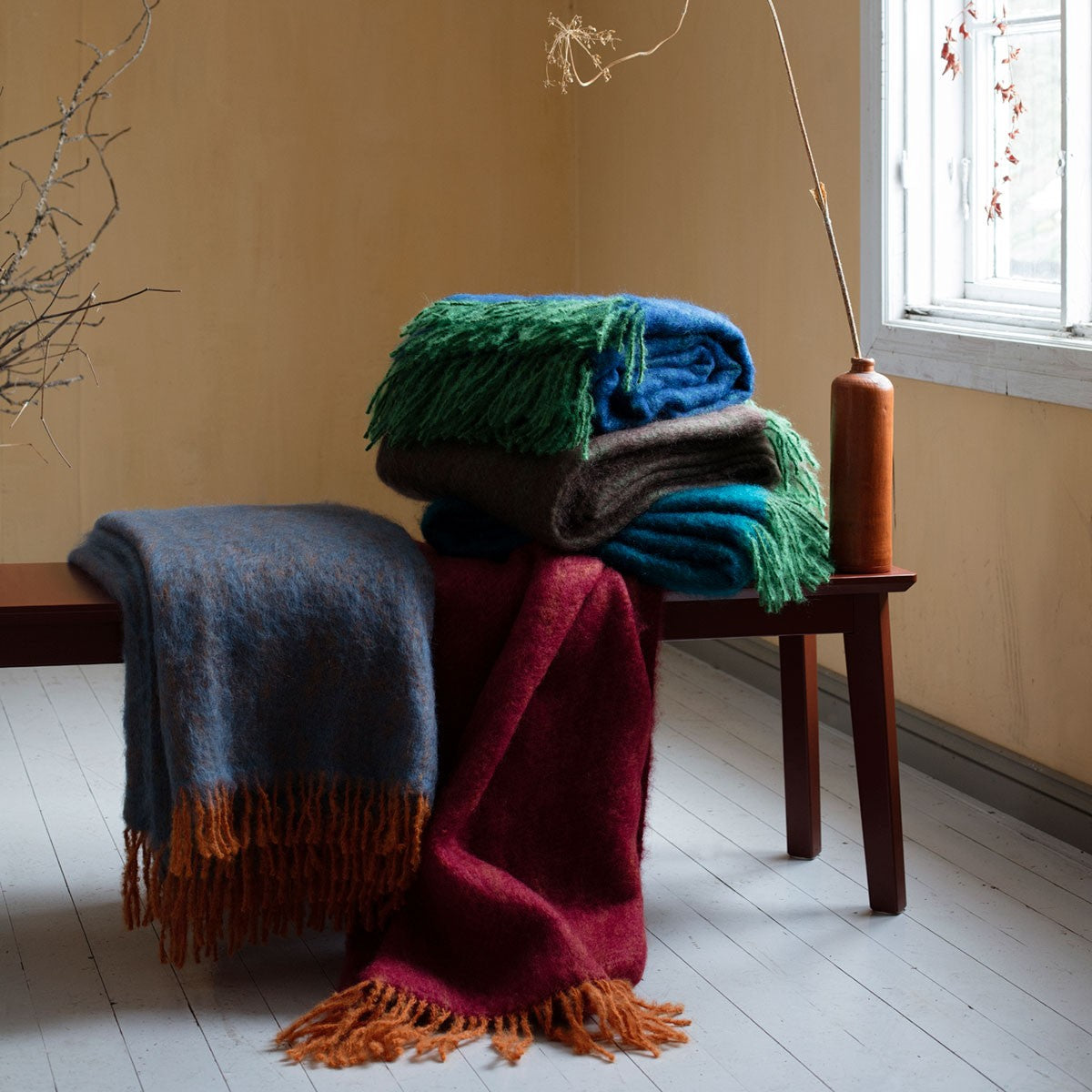 Lapuan Kankurit Revontuli Blue / Orange Blanket