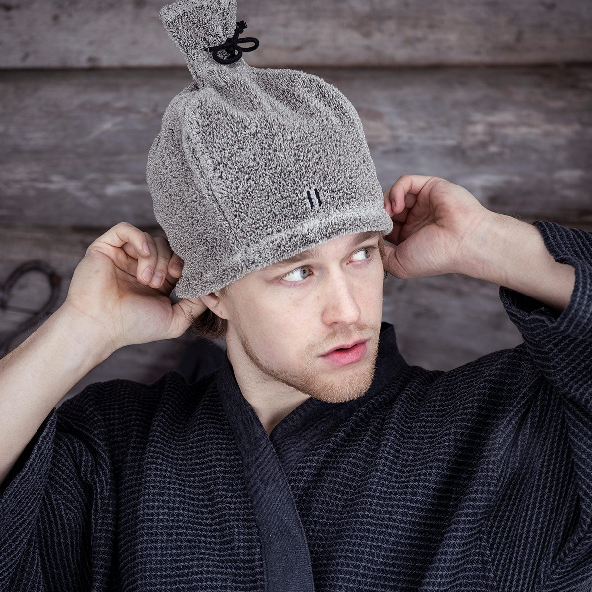 Rento Terry / Linen Beige Sauna Hat