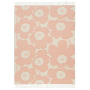 Marimekko Unikko Light Pink / Cream Throw Blanket