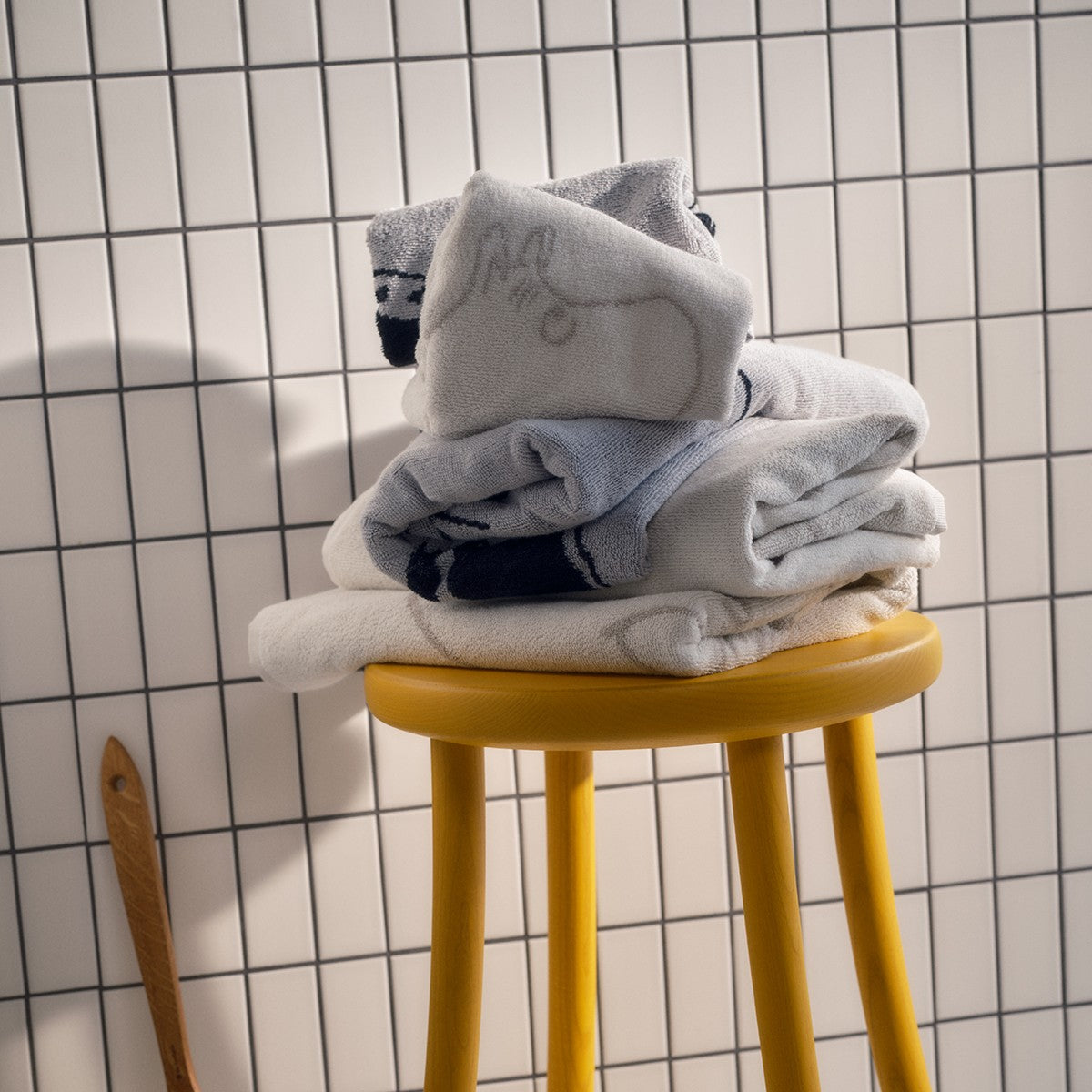 Arabia Moomin Moomintroll Off White / Beige Guest Towel