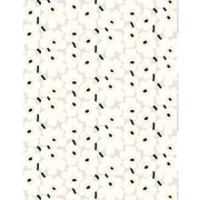 Marimekko Pieni Unikko Beige / Ivory / Dark Green Acrylic-Coated Cotton Fabric