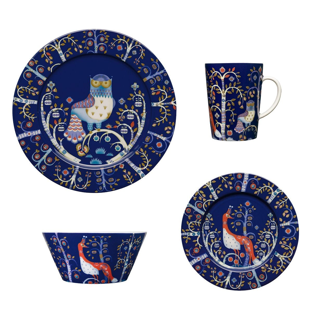 iittala Taika Blue 4-Piece Dinnerware Set