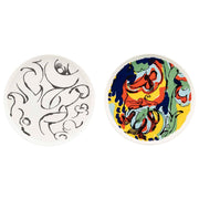 Marimekko Vildstjalk & Kraftmo Black / White / Multi Dinner Plates - Set of 2