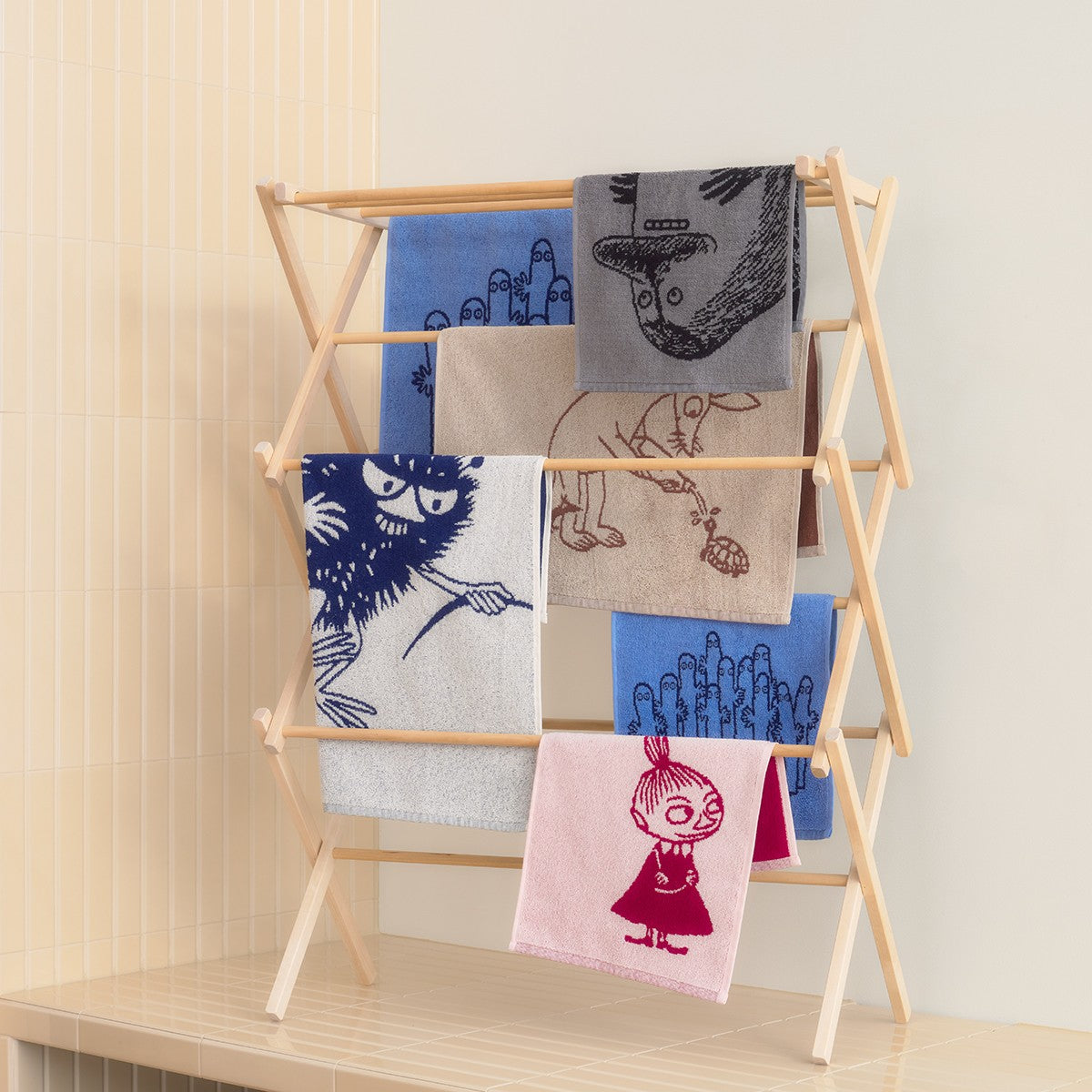 Arabia Moomin Hattifatteners Blue Guest Towel