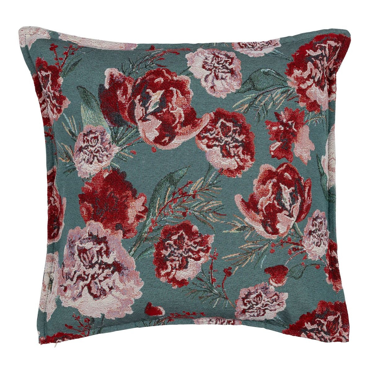 Pentik Kimara Green / Red Tapestry Throw Pillow