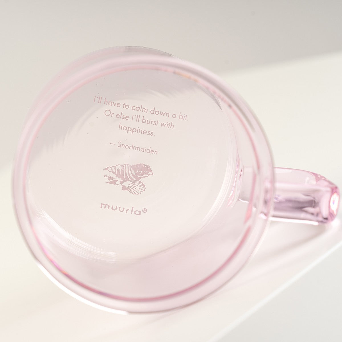 Muurla Moomin Snorkmaiden Pink Glass Mug