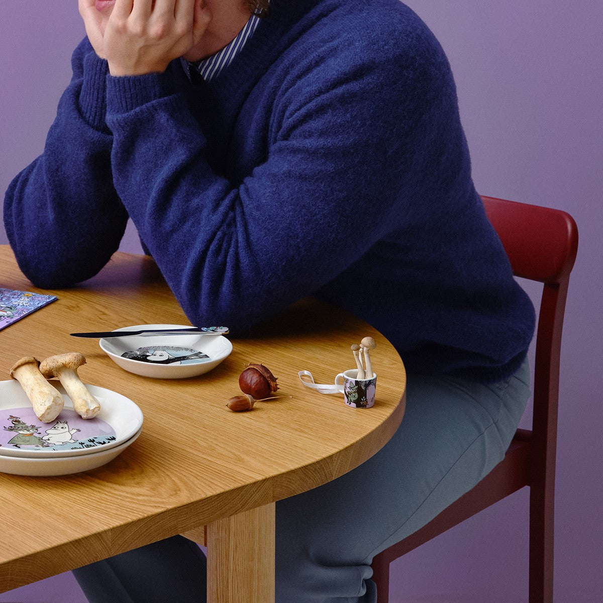 Arabia Moomin Friends Forever Mini Mug Ornament - 80th Anniversary