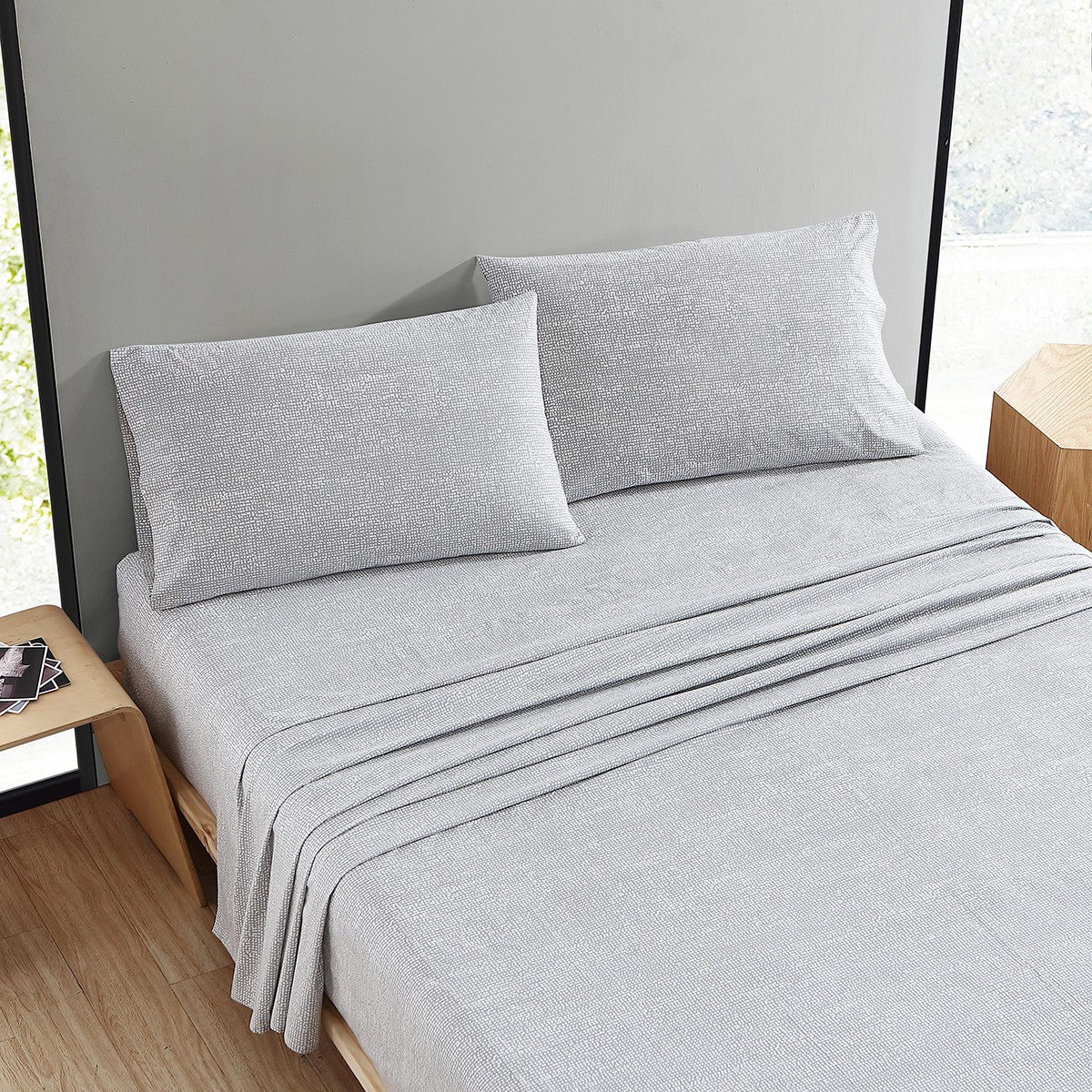 Marimekko Orkanen Grey / White Full Sheet Set