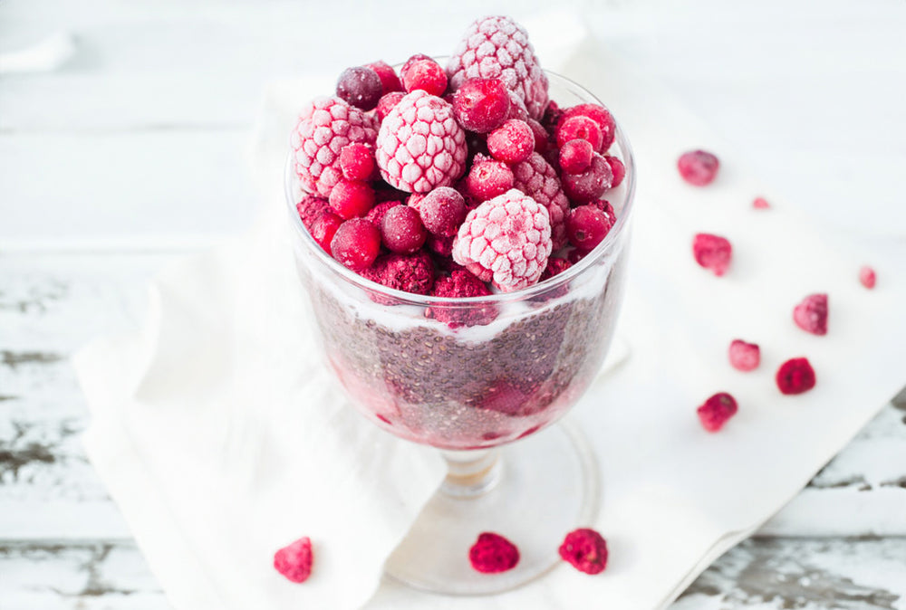 Rosy Lingonberry Chia Seed Pudding Recipe
