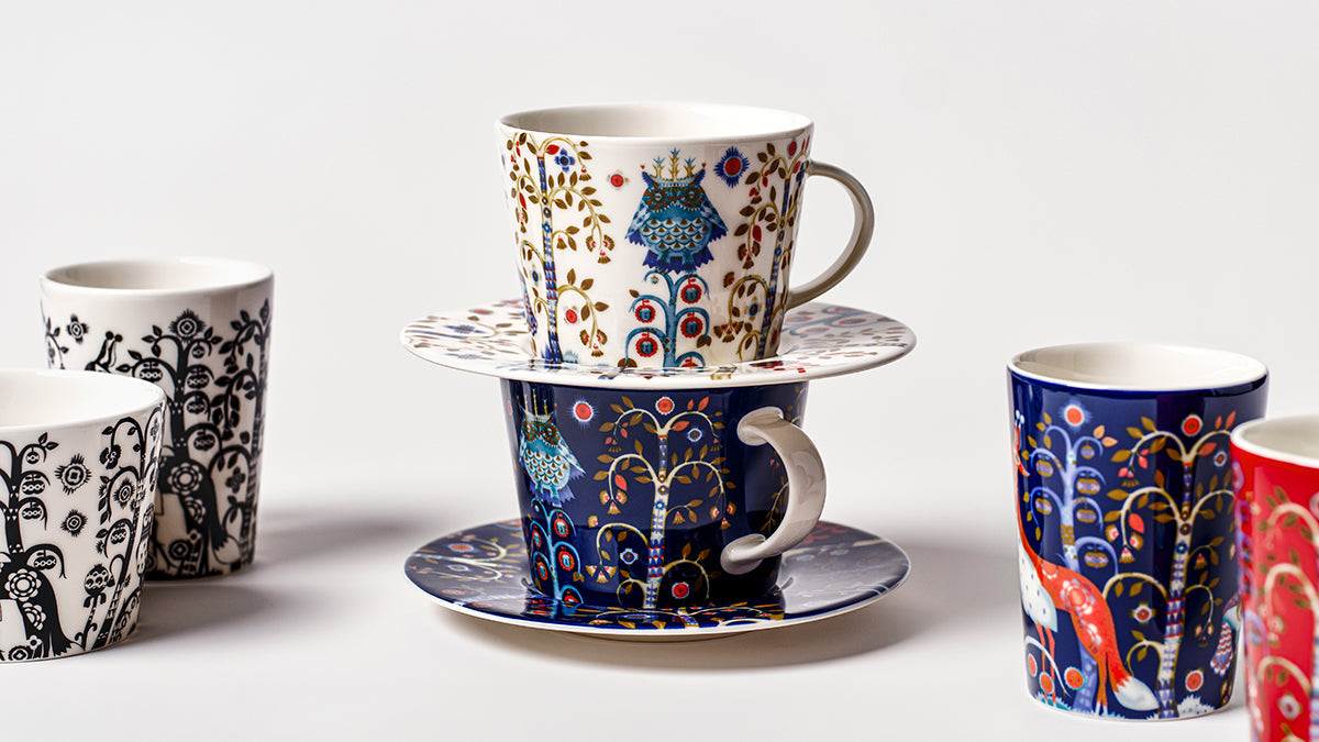 iittala Taika Coffee Cups and Saucers