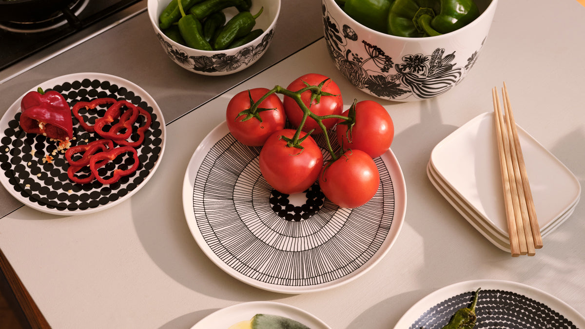 Marimekko Siirtolapuutarha & Räsymatto Dinnerware
