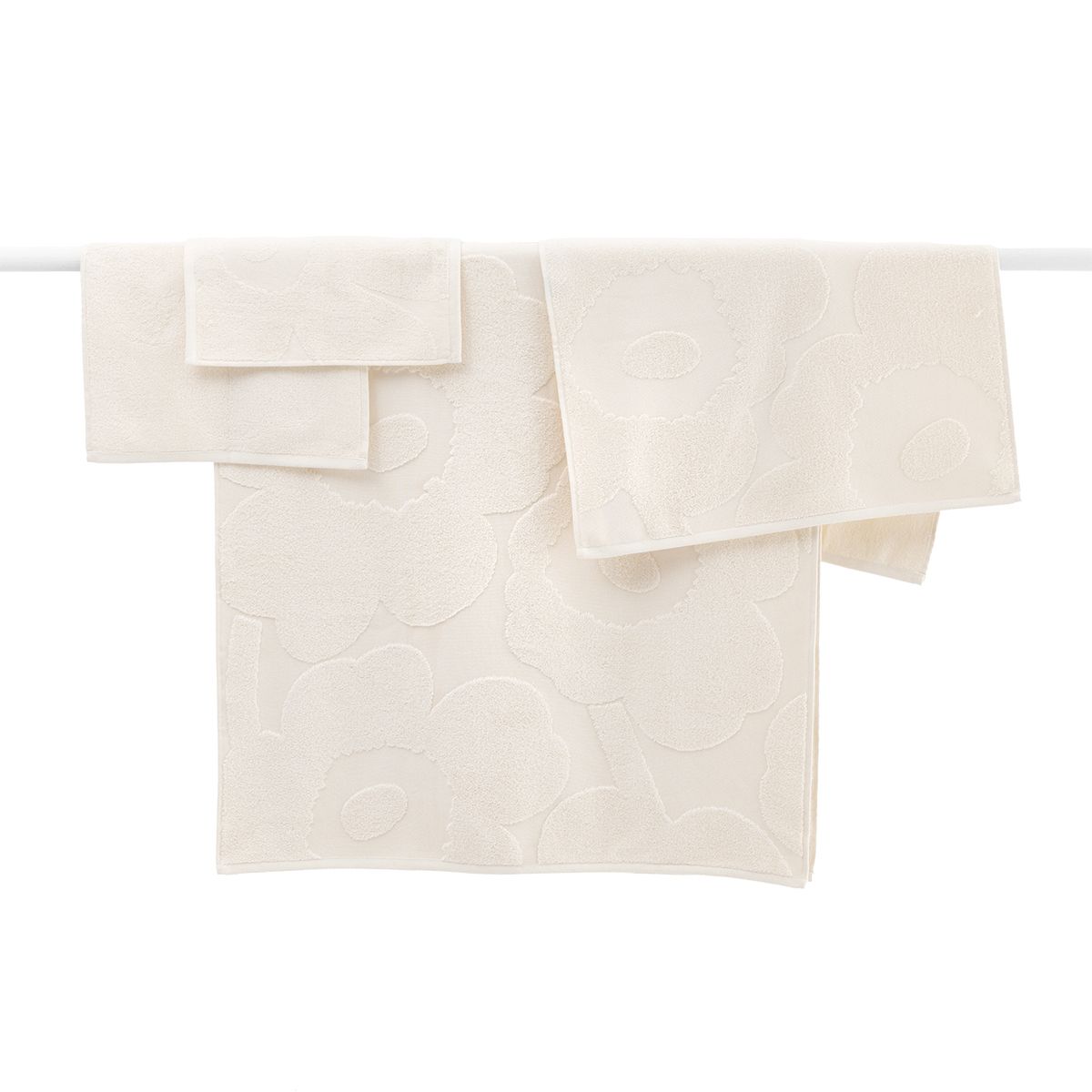Marimekko Unikko Ivory Towels