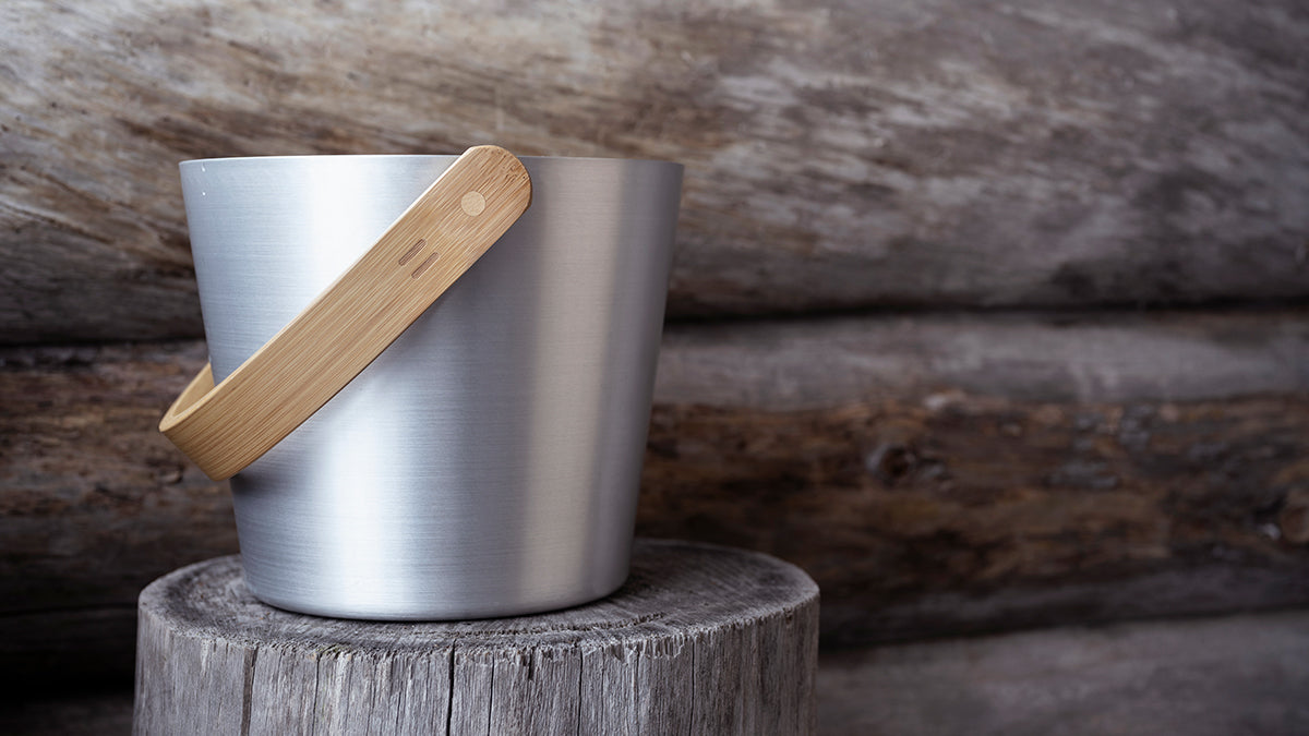 Rento Aluminum Sauna Buckets & Ladles