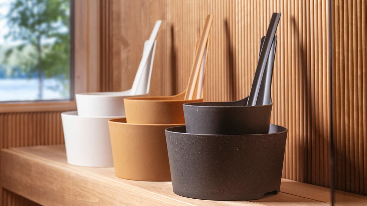 Rento Pisara Sauna Buckets & Ladles