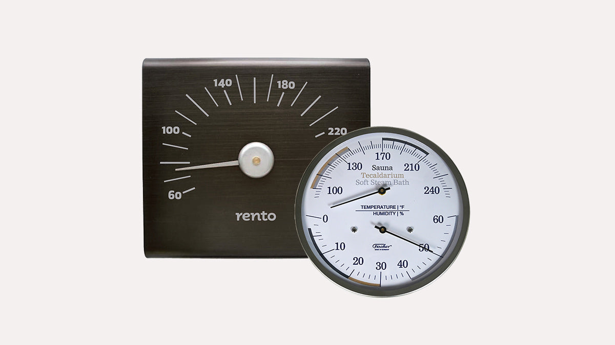 Sauna Thermometers, Hygrometers & Timers
