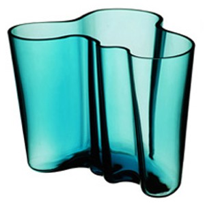 70th Anniversary Aalto Petrol Blue Vases