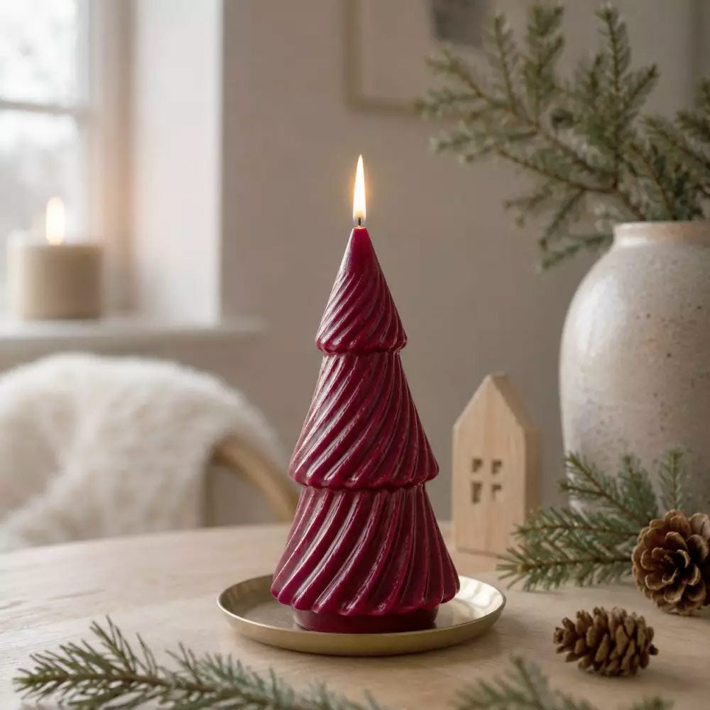 Puttipaja Wine Red Tree Candle