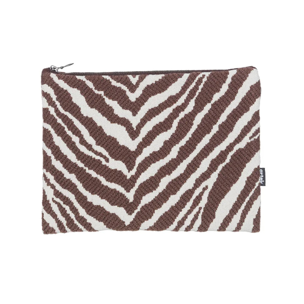 Artek Zebra Brown / White Large Pouch