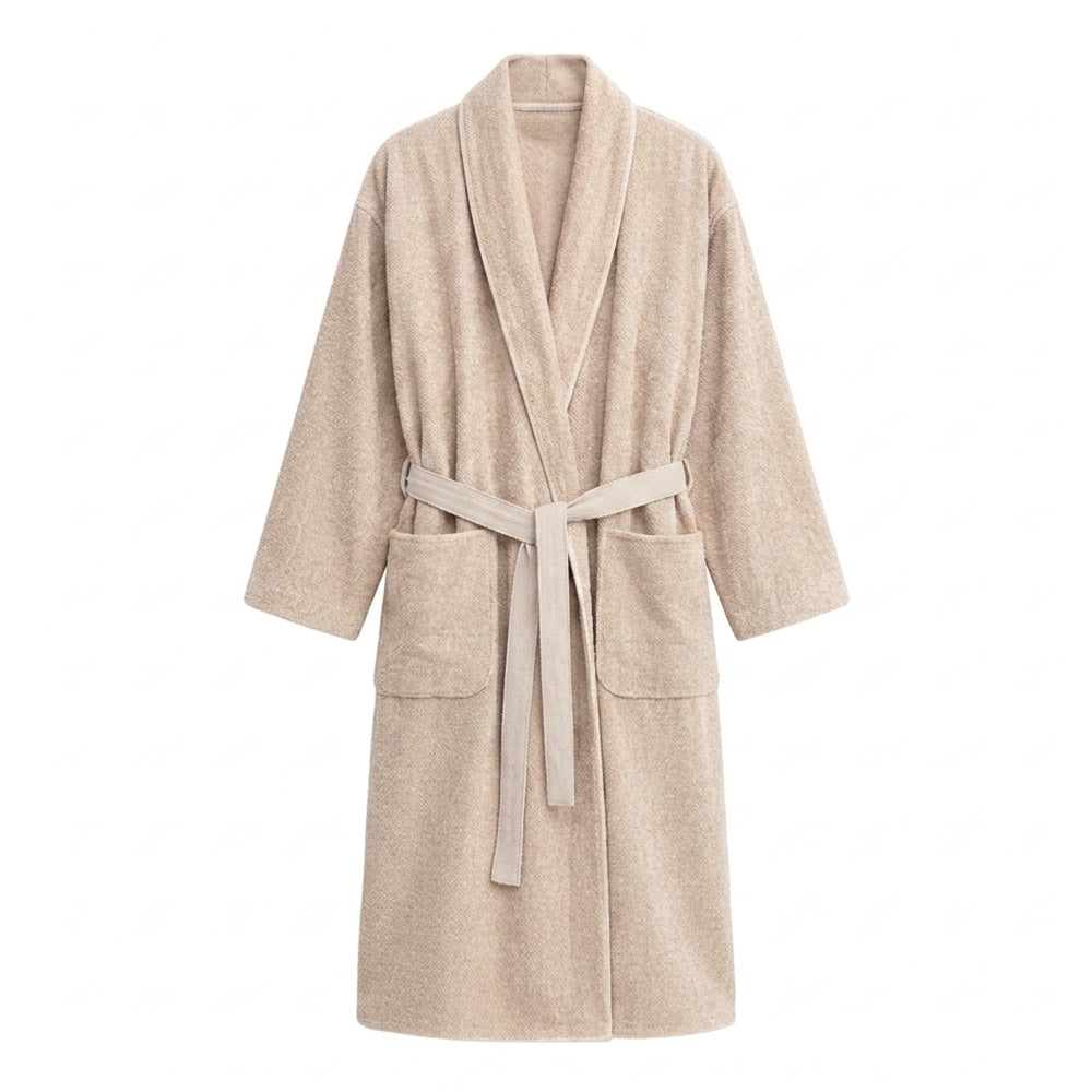 Lapuan Kankurit Kivi Beige / White Bathrobe