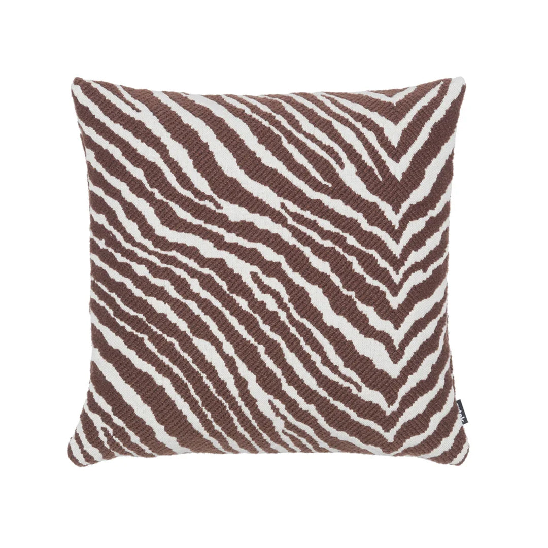 Artek Zebra Brown / White Throw Pillow