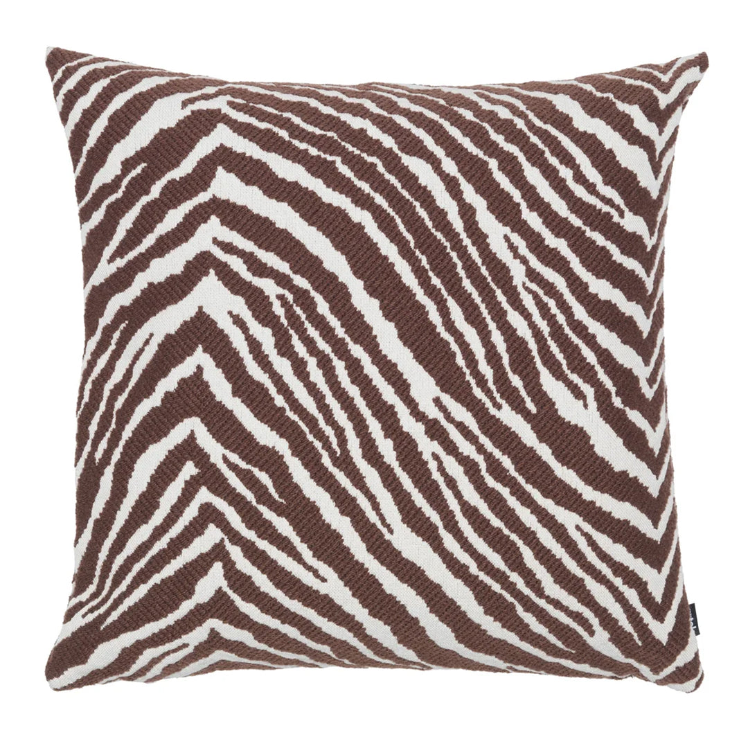 Artek Zebra Brown / White Large Throw Pillow