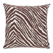 Artek Zebra Brown / White Large Throw Pillow