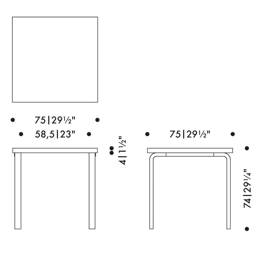 Artek Alvar Aalto Table 81C