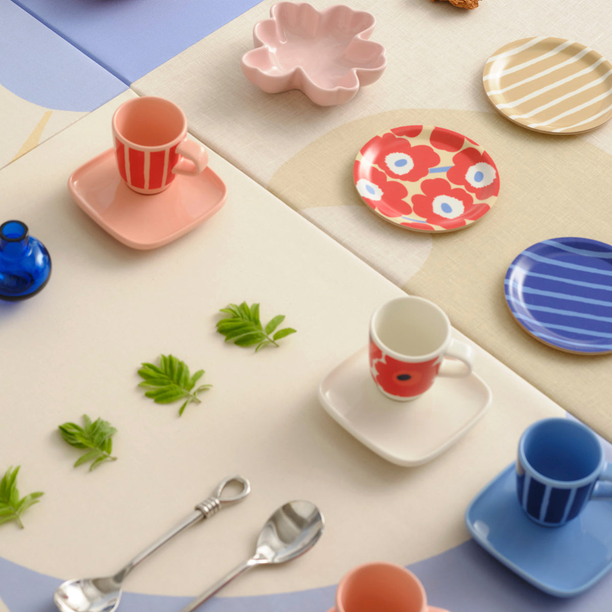 Marimekko Unikko Red Espresso Cup & Saucer Set