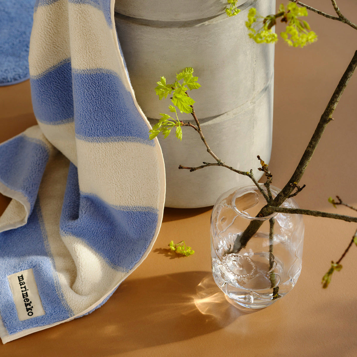 Marimekko Unikko Clear Glass Vase