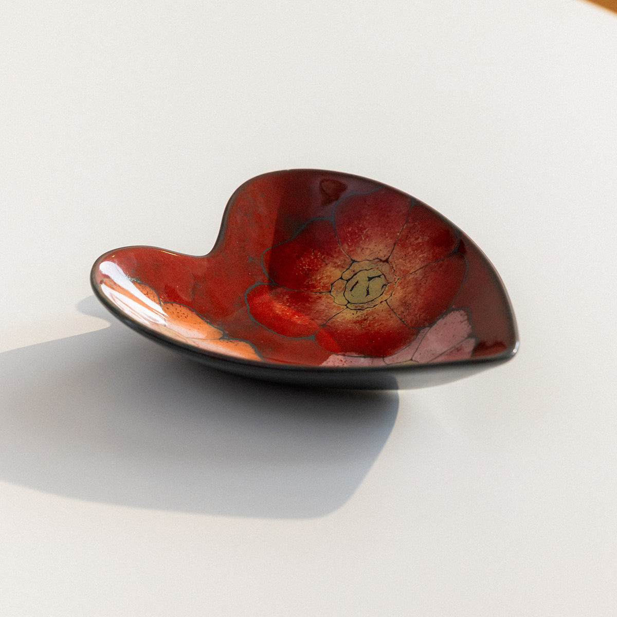 Pentik Leinikki Studio Red Heart Bowl