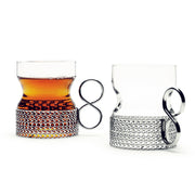 iittala Tsaikka Glass with Stainless Holder - Set of 2