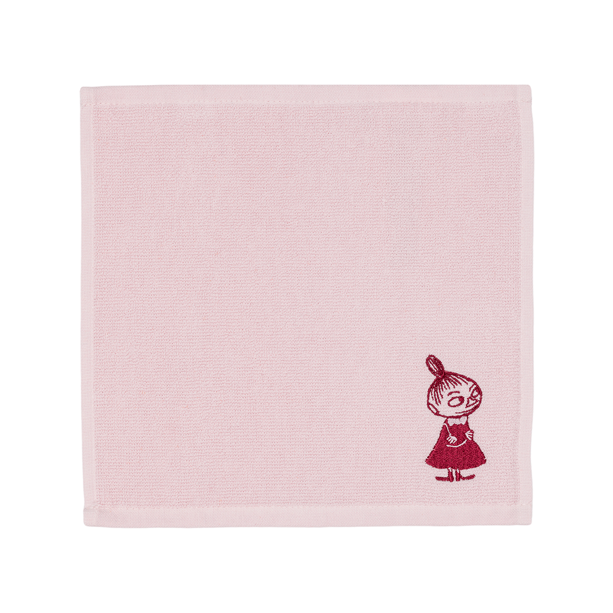 Arabia Moomin Little My Pink / Dark Red Washcloth