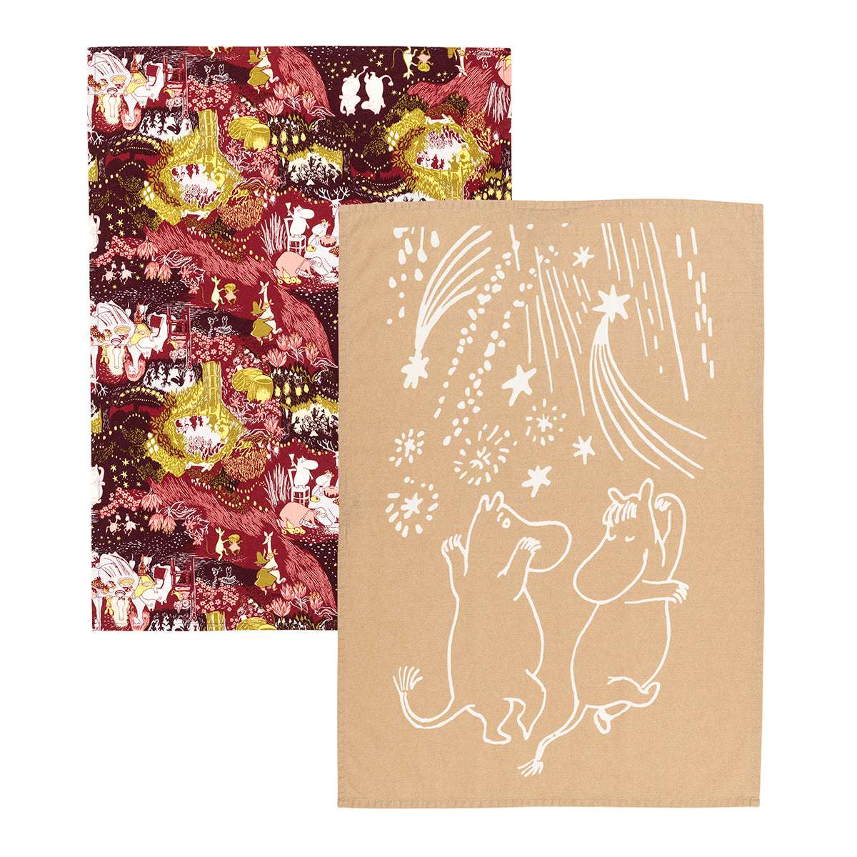 Arabia Moomin Festive Moments Tea Towels - Set of 2