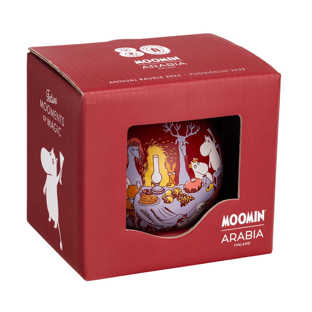 Arabia Moomin Festive Moments 2025 Annual Bauble - 80th Anniversary