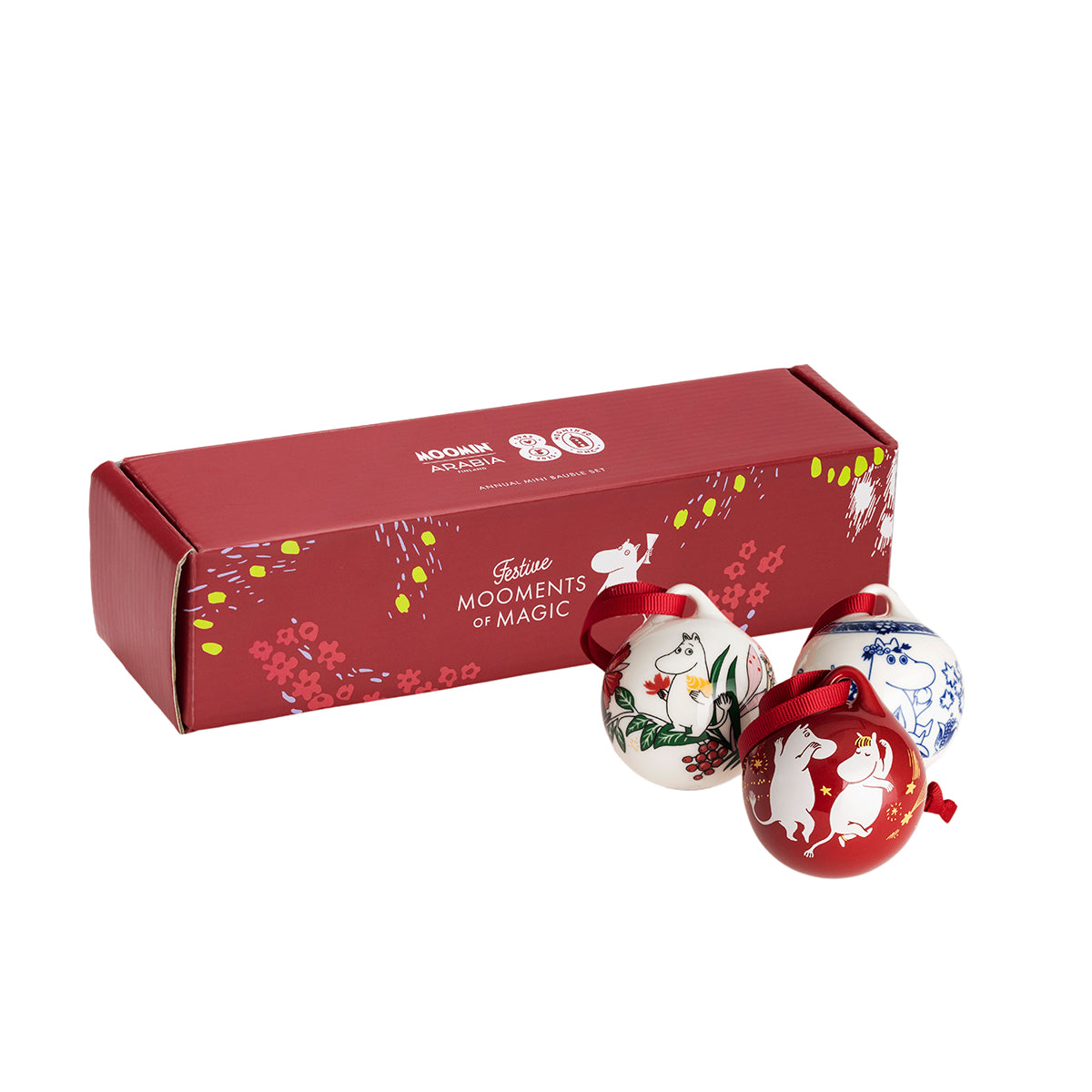 Arabia Moomin Annual Mini Baubles - Set of 3