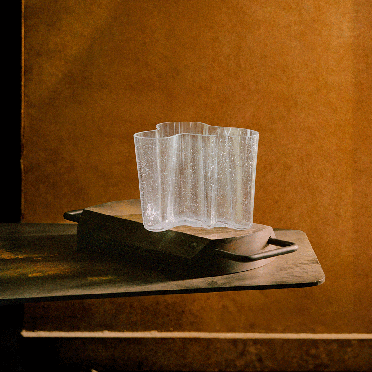 iittala Aalto Clear Bubble Glass Anniversary Vase - 6-1/4"