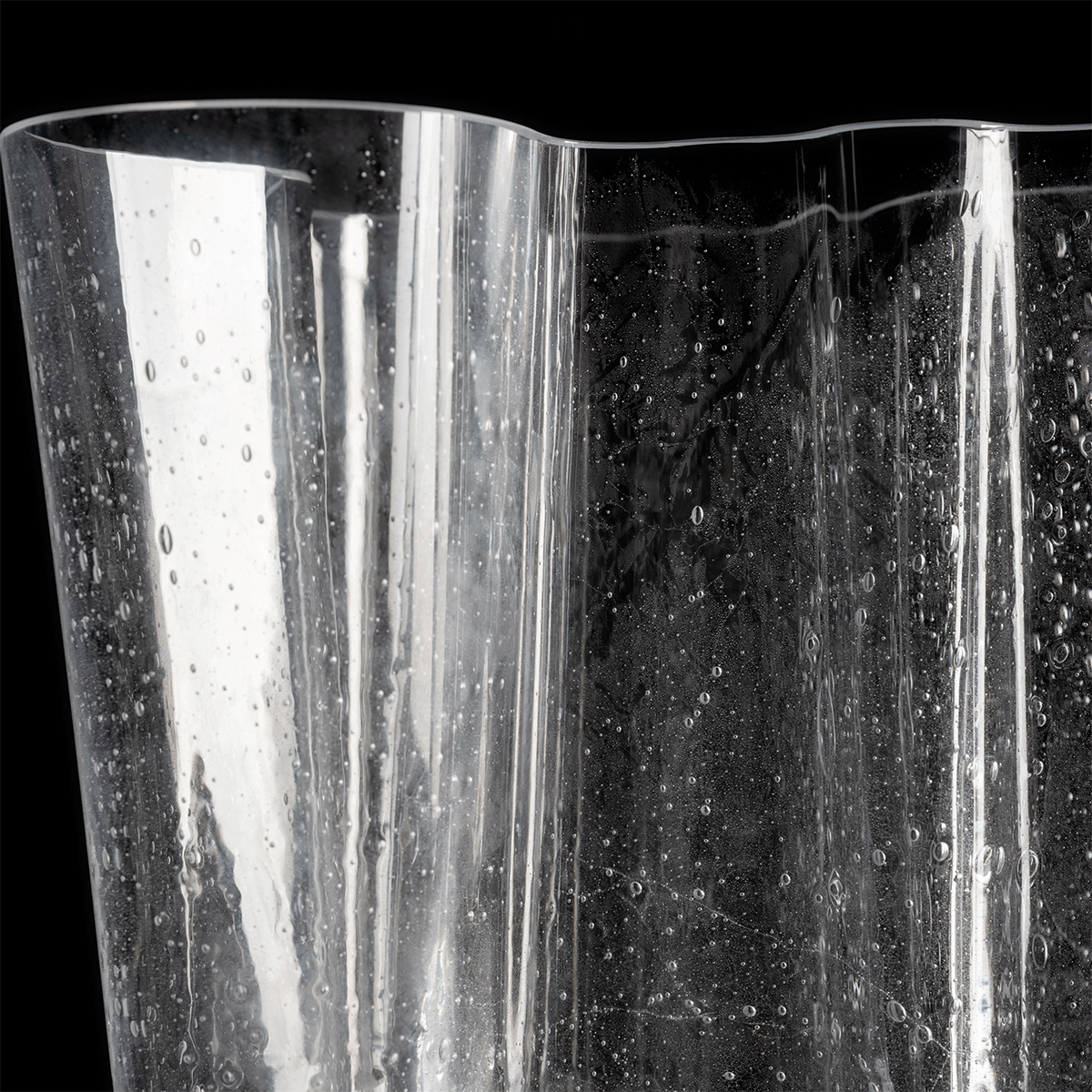 iittala Aalto Clear Bubble Glass Anniversary Vase - 6-1/4"