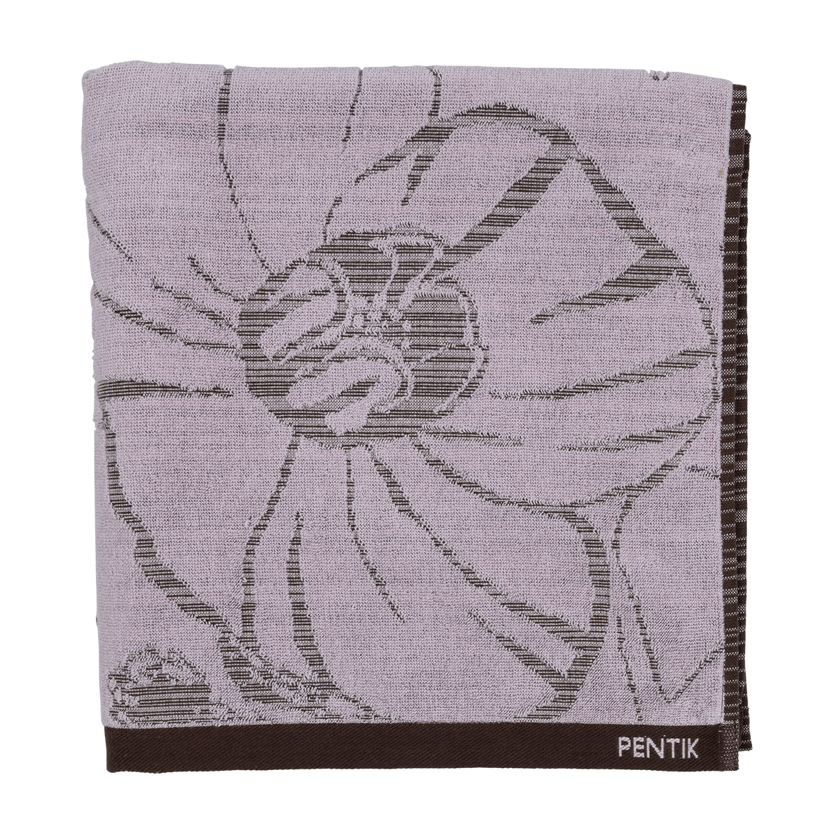 Pentik Haave Mauve / Dark Brown Bath Towel