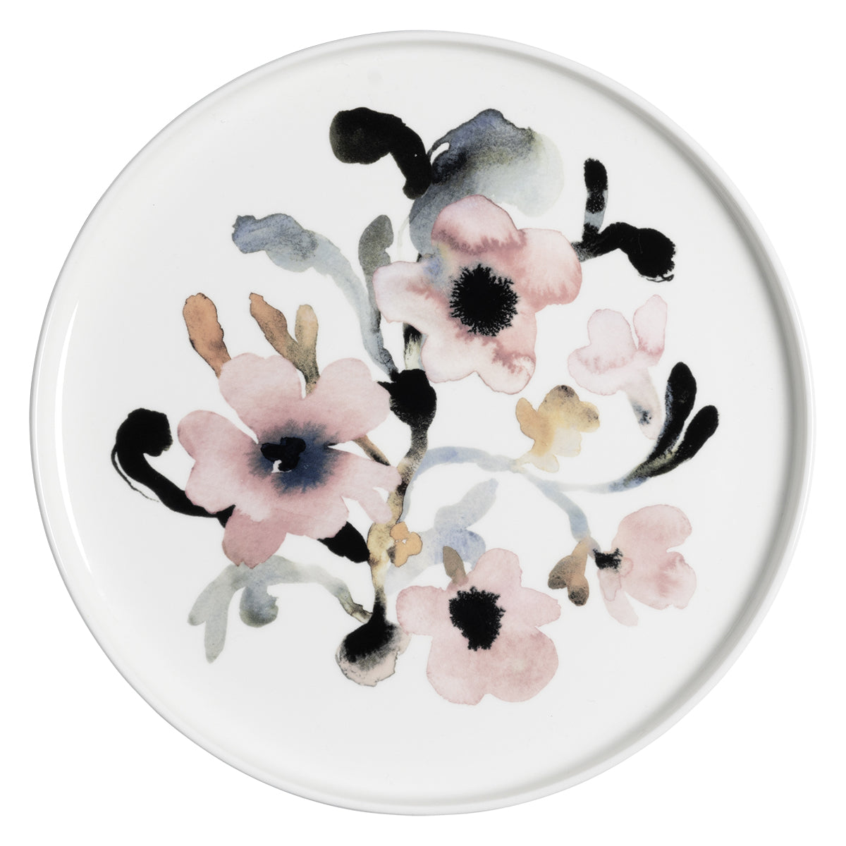 Pentik Ruusumalva Pink / Multi Dinner Plate