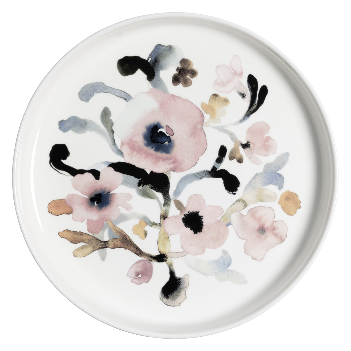 Pentik Ruusumalva Pink / Multi Pie Dish