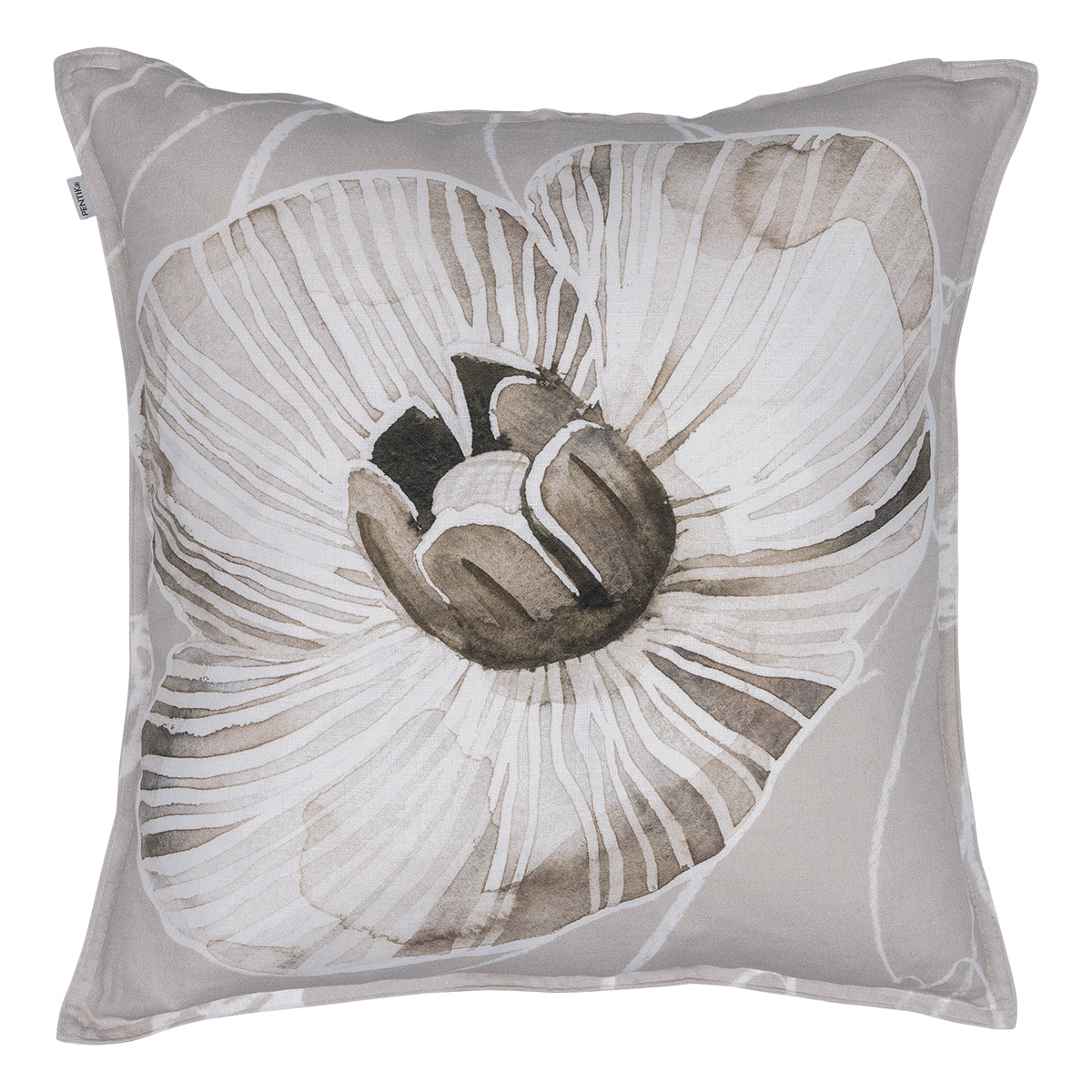 Pentik Haave White / Light Brown Throw Pillow