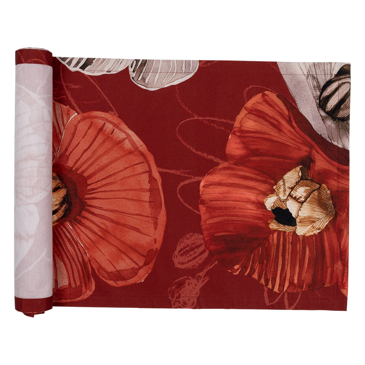 Pentik Haave Red Cotton Sateen Table Runner