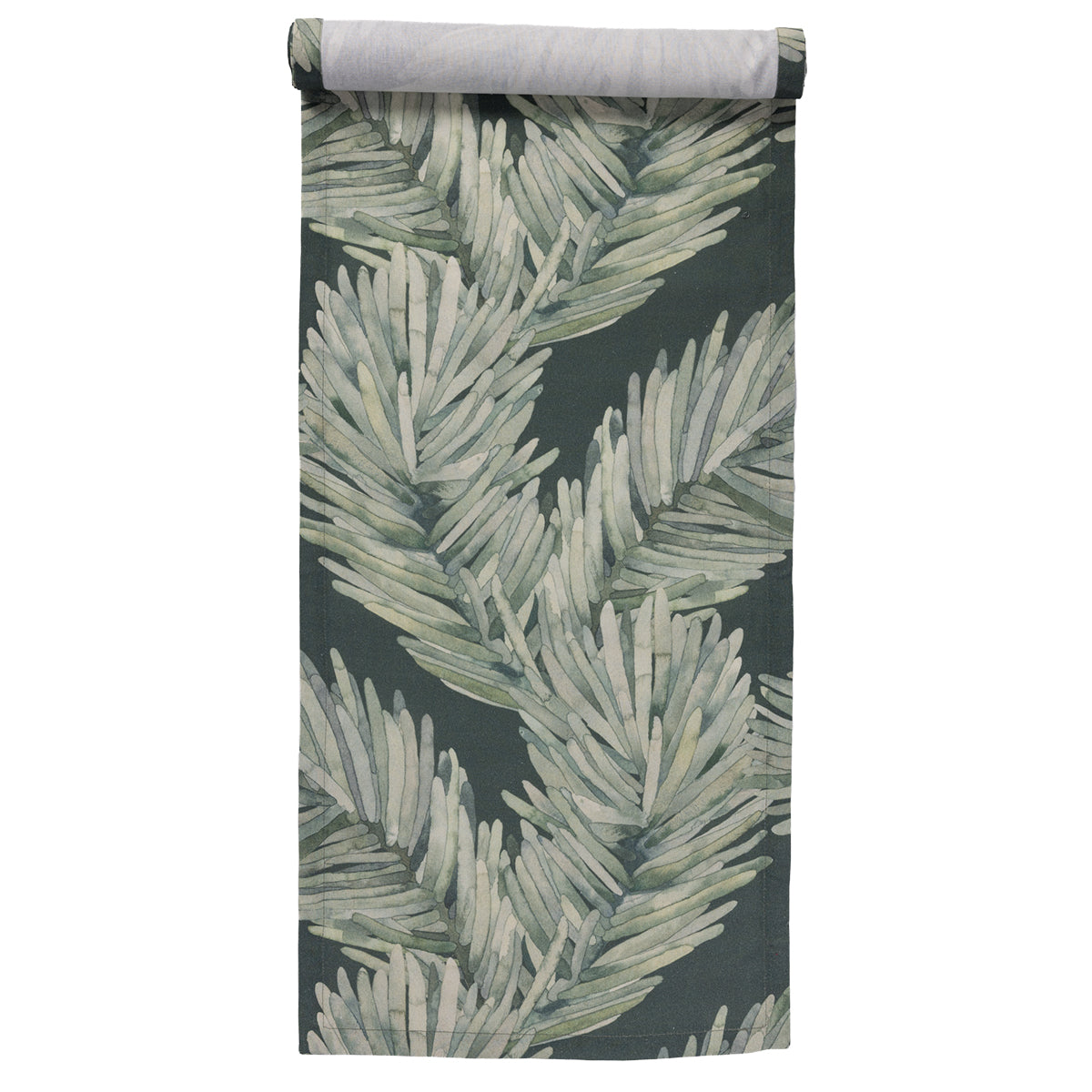 Pentik Hopeakuusi Green Coated Table Runner