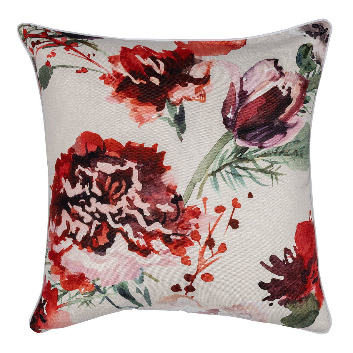 Pentik Kimara Red / Green / Multi Throw Pillow