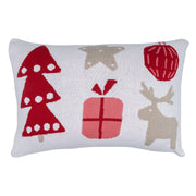 Pentik Aatto Red / Pink / Cream Knitted Lounge Pillow