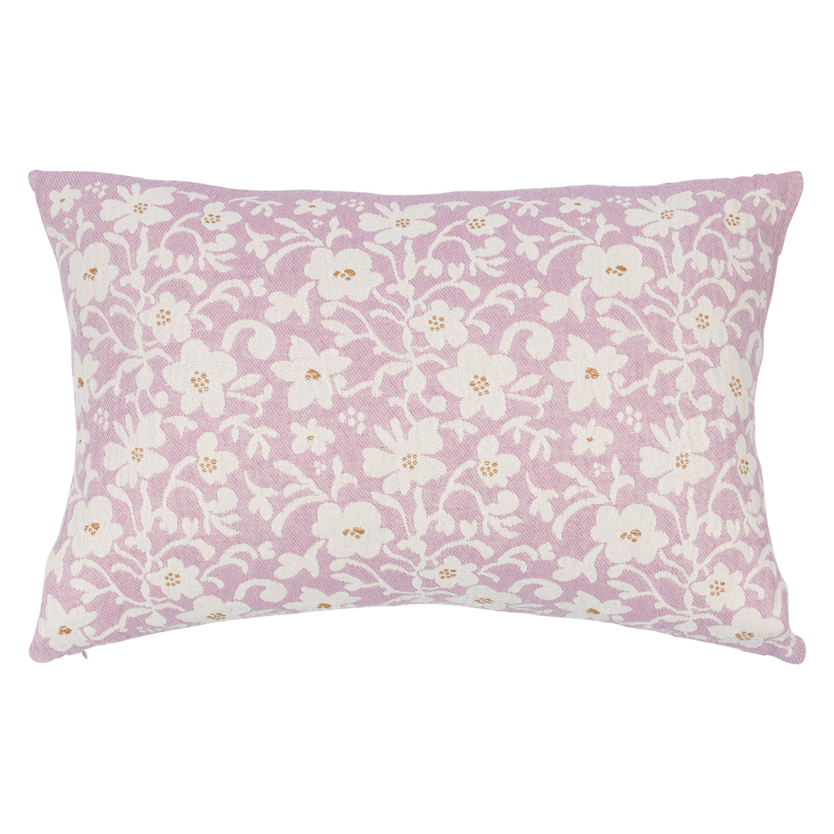 Pentik Ruusumalva Pink / Off White / Brown Jacquard Lounge Pillow