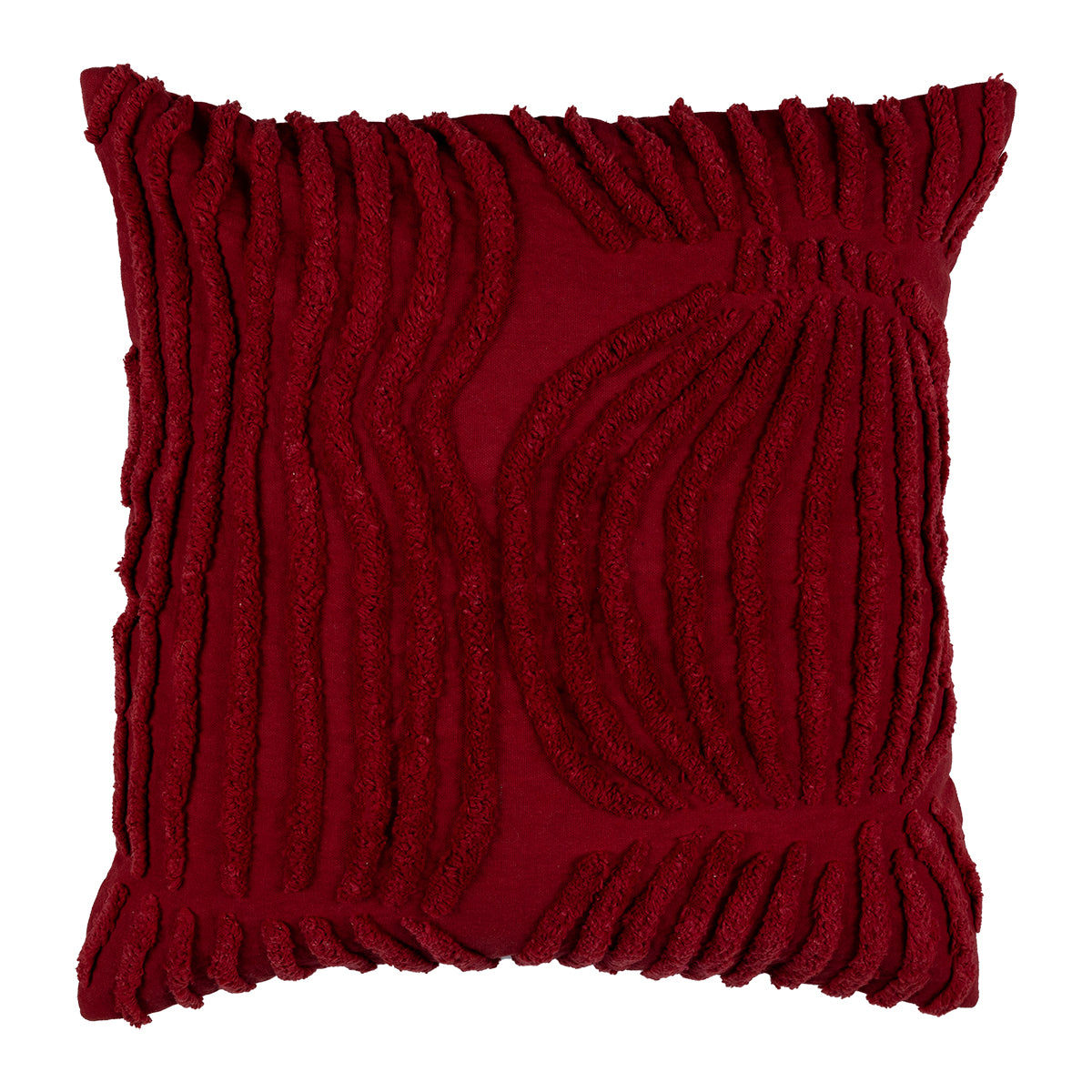 Pentik Vilja Red Tufted Throw Pillow